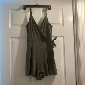 Green Abercrombie Romper